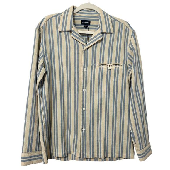 Club Monaco Long-Sleeve Button-Down Shirt. New w Tags !!! Striped Small Men’s - Picture 2 of 13